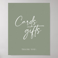 Modern Minimalist Sage Green Boho Cards and Gifts