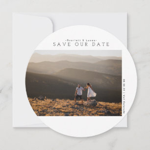 Modern Minimalist   Save Our Date Photo Card