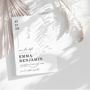 Modern & Minimalist Save The Date Card