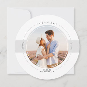 Modern Minimalist Save the Date Photo