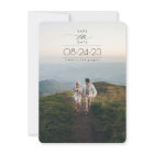 Modern Minimalist Save the Date Vertical Photo