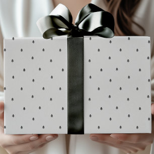 Modern Minimalist Scandinavian Christmas Trees Wrapping Paper