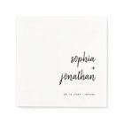 Modern Minimalist Script | Black and White Wedding