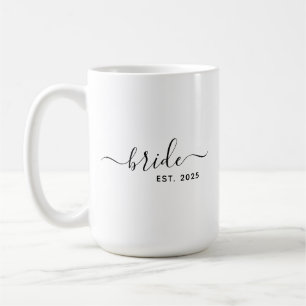 modern minimalist script Bride Coffee Mug