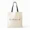 Modern Minimalist Script Bridesmaid Tote Bag