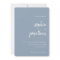 Modern Minimalist Script Dusty Blue | Wedding