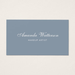 Modern Minimalist Script Dusty Rose business card 