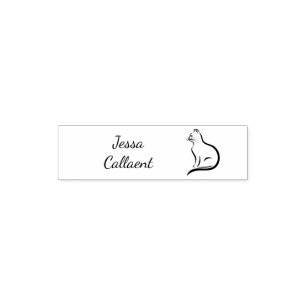 Modern Minimalist script first and last name Self-inking Stamp