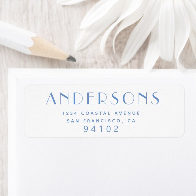 Modern Minimalist Script Return Address Label (Insitu)
