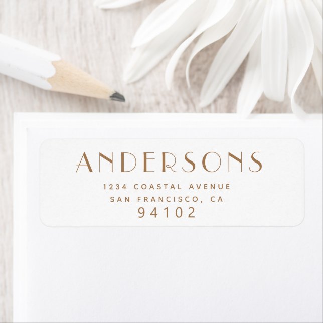 Modern Minimalist Script Return Address Label (Insitu)