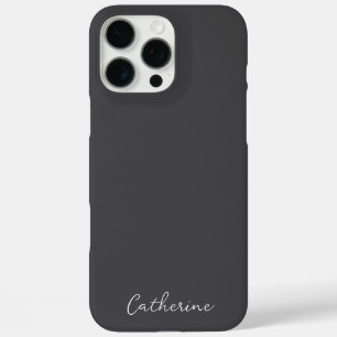 Modern Minimalist Script Type Name  iPhone 16 Pro Max Case