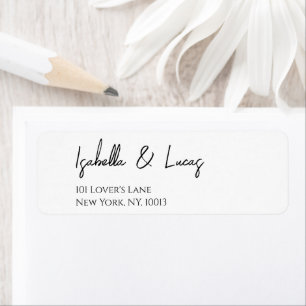 Modern Minimalist Script Wedding