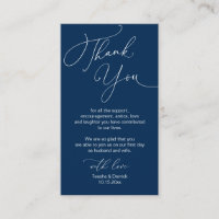 Modern Minimalist Script, Wedding Thank you Enclos