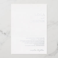 Modern Minimalist | Silver Wedding Real