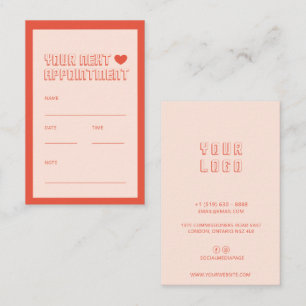 Modern Minimalist simple Appointment cards