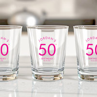 Modern Minimalist Simple Birthday Party Shooter