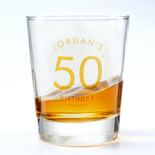 Modern Minimalist Simple Birthday Party Shooter Shot Glass