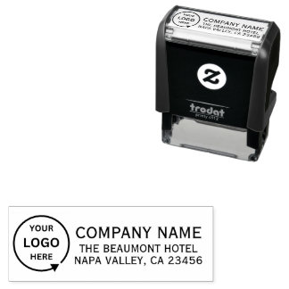 Modern minimalist simple Business Return Address Self-inking Stamp