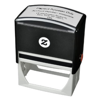 Modern Minimalist Simple Customisable Self-inking Stamp