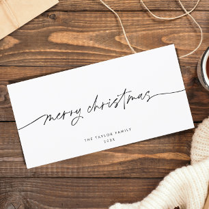 Modern Minimalist Simple Elegant Chic Christmas Holiday Card