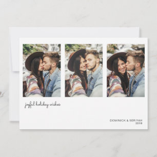 Modern Minimalist Simple Holiday Photo