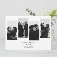 Modern minimalist simple photo wedding 