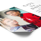 Modern minimalist simple photo wedding save date