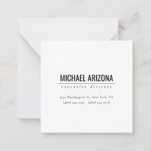 Modern Minimalist Simple Plain  Card
