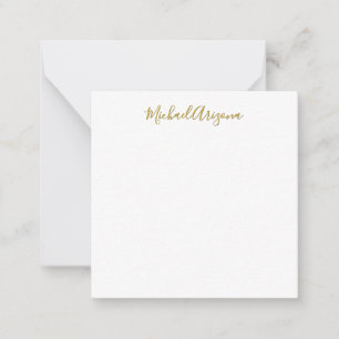 Modern Minimalist Simple Plain Handwriting Name Card