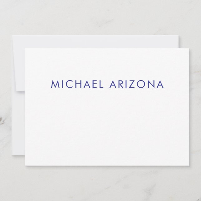 Modern Minimalist Simple Plain Own Name (Front)