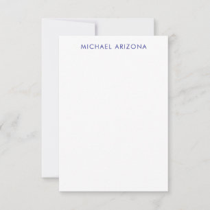 Modern Minimalist Simple Plain Own Name Card