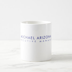 Modern Minimalist Simple Plain Own Name Coffee Mug