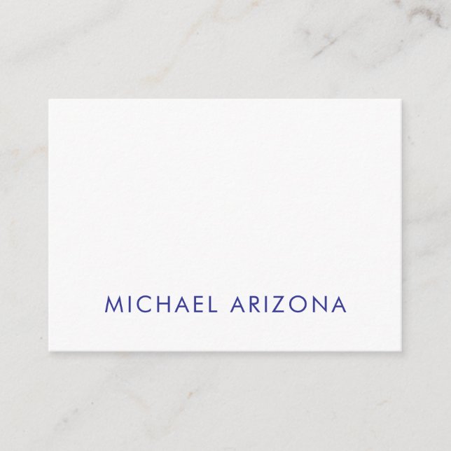 Modern Minimalist Simple Plain Own Name Enclosure Card (Front)