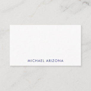 Modern Minimalist Simple Plain Own Name Enclosure Card