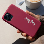 Modern Minimalist Simple Preppy Pink Personalised<br><div class="desc">Introducing our Modern Minimalist Simple Preppy Pink Personalised Phone Case, a chic accessory that seamlessly blends classic sophistication with contemporary style. Elevate your device with this custom monogram phone case, meticulously crafted to cater to the discerning taste of those who appreciate the perfect fusion of timeless elegance and modern design....</div>
