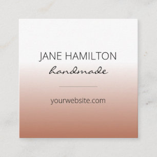 Modern Minimalist Simple Square Business Card