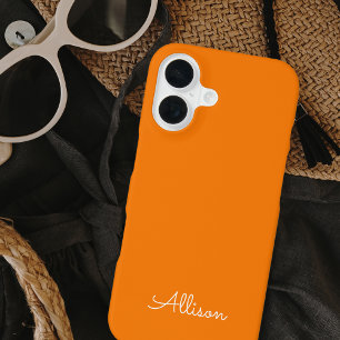 Modern Minimalist Simple Stylish Monogram Script iPhone 16 Case
