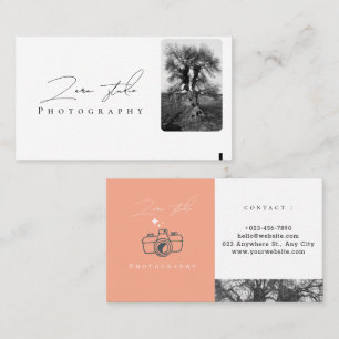modern minimalist simple template photography  business card