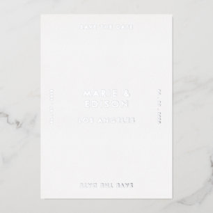Modern Minimalist Simple Wedding Save the Date