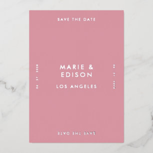 Modern Minimalist Simple Wedding Save the Date