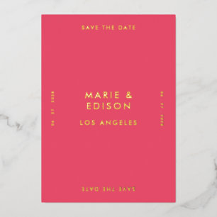 Modern Minimalist Simple Wedding Save the Date