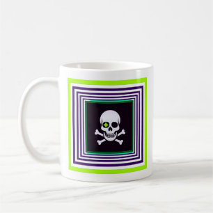 Modern minimalist skull. coffee mug