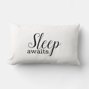 Modern Minimalist Sleep Awaits Geo Lumbar Cushion