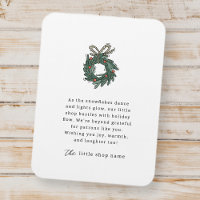 Modern Minimalist Small Business Holiday Thank You