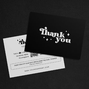 Modern & Minimalist Small Business Thank You Card