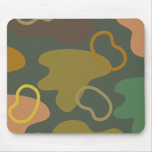 Modern minimalist smoky colour pallet Simple green Mouse Mat
