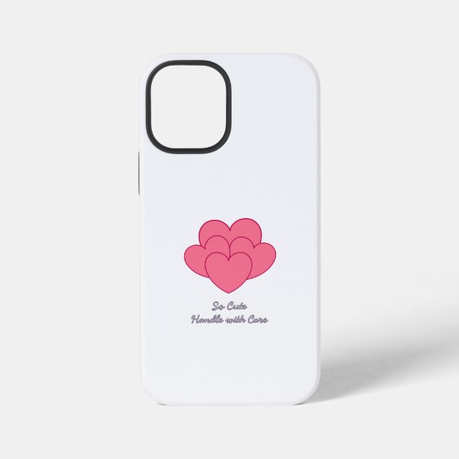 Modern Minimalist So Cute  iPhone Case (Back)