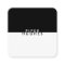 Modern Minimalist Square Business Cards | Black