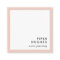 Modern Minimalist Square Business Cards | Blush