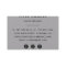 Modern Minimalist Square Business Cards | Gray